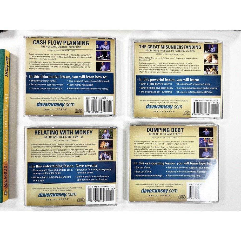 Dave Ramsey Financial Peace University Book Lot & 4 CD Set Total Money Makeover - Picture 4 of 4
